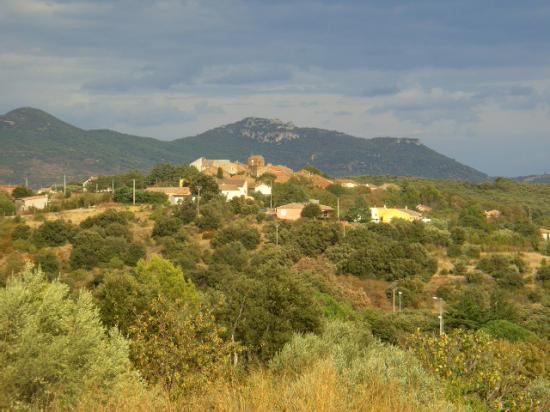 Le hameau d'à côté : St Martin du Bosc, vue en montant au château d'ea